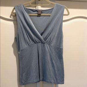 Ann Taylor Sleeveless Blouse - Blue